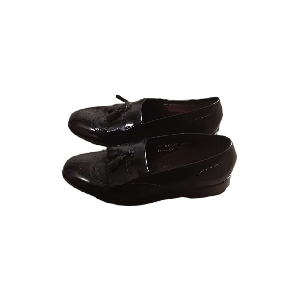 Florsheim Black Dark Academia Casual Dress Shoes Size 9.5